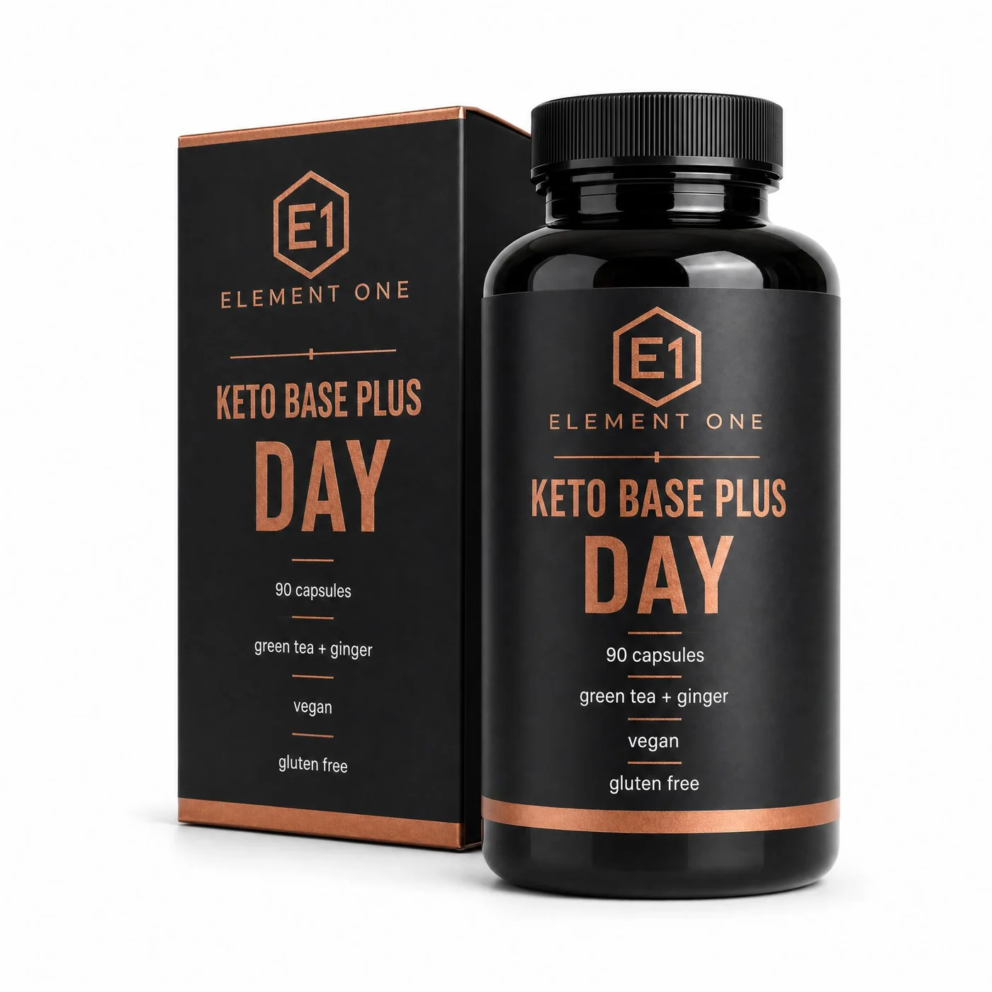 White-background main image of a black supplement bottle