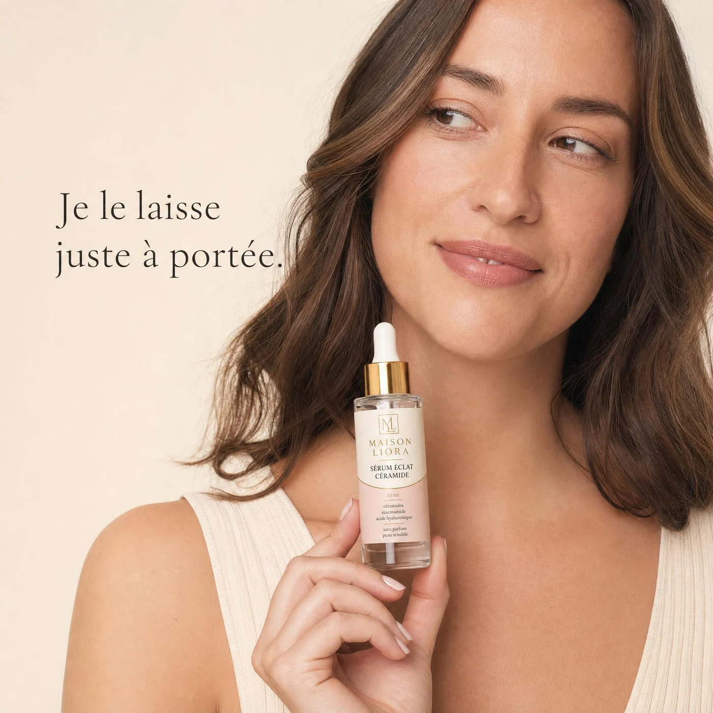 UGC-style product image of the French serum