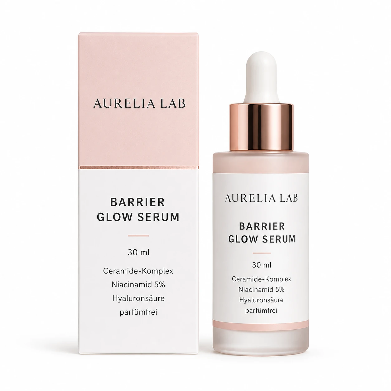 Single uploaded product photo of a skincare serum bottle and box